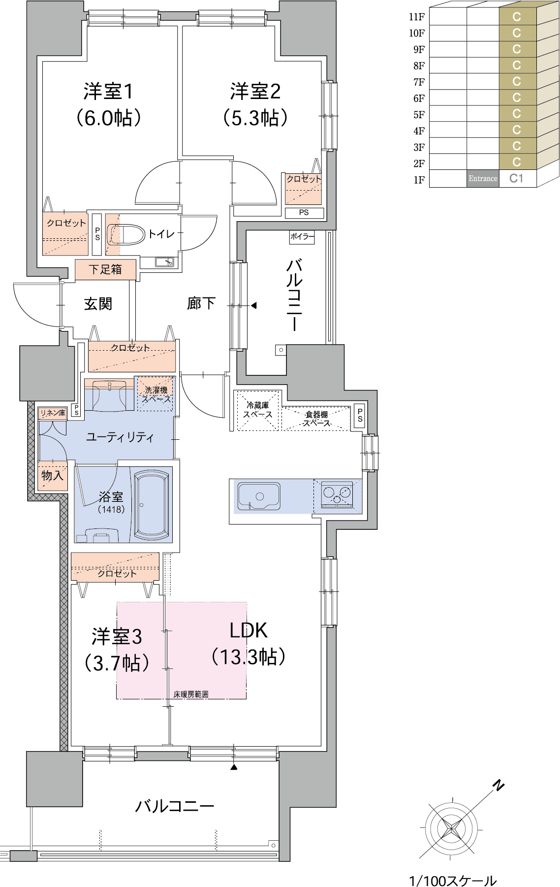 Ctype 間取り図